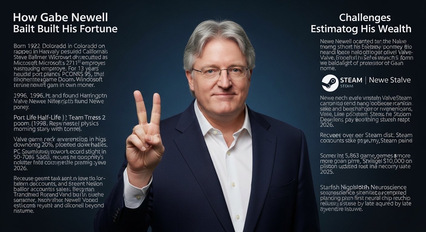 Gaming Industry Billionaire: How Gabe Newell Built His Vast Fortune